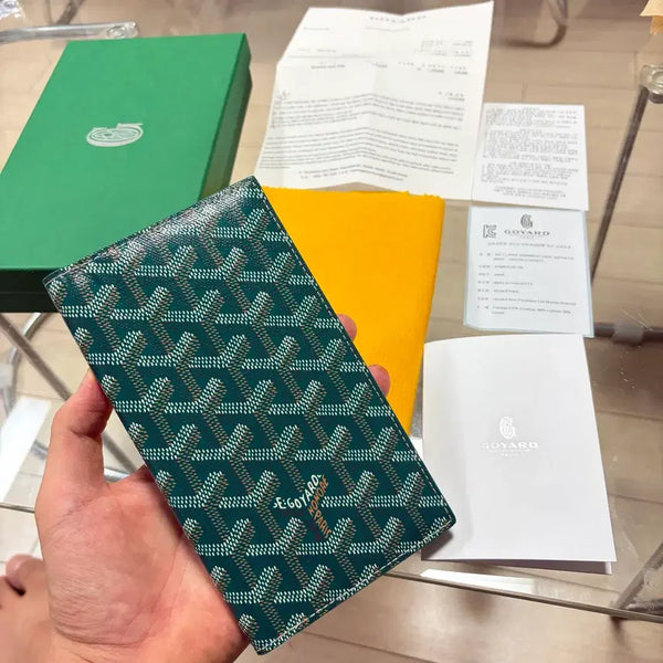 [BUNJANG] Goyard Saint Rochus Long Wallet Green / {새상품급/풀구성}고야드 그린 생로슈 장지갑