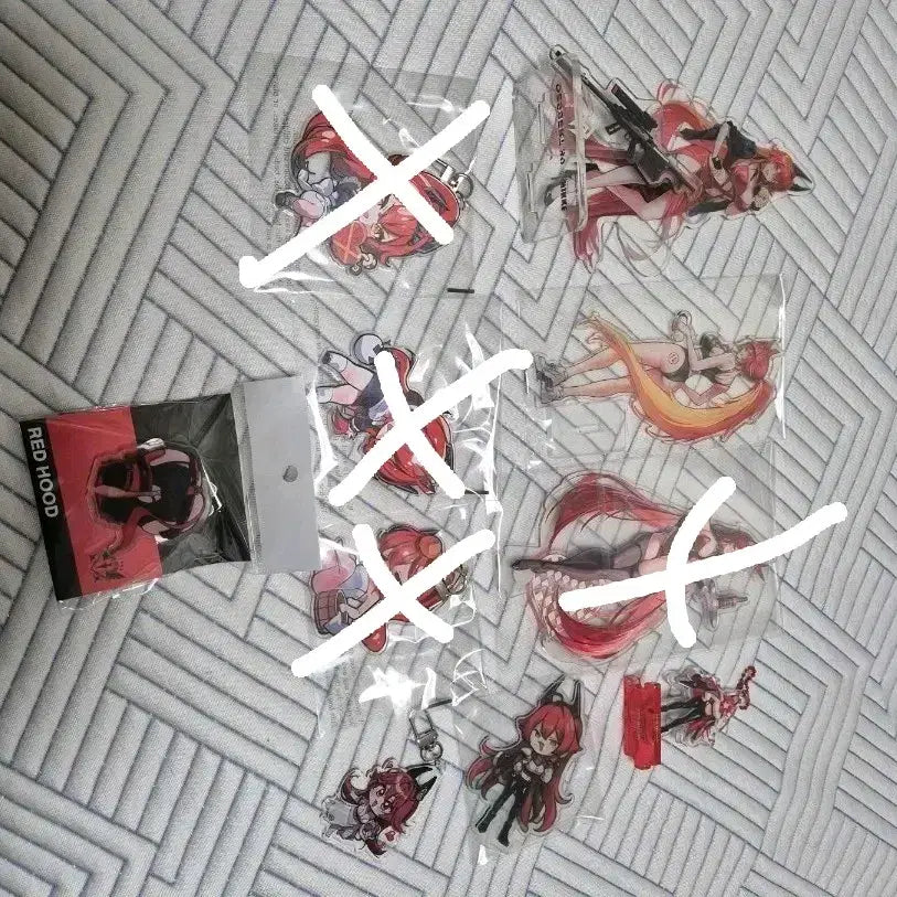 [BUNJANG] Goddess of Victory: NIKKE Red Hood Acrylic Stand & Keyring Bundle Set / 승리의 여신 니케 레드후드 아크릴 일괄 팝니다.