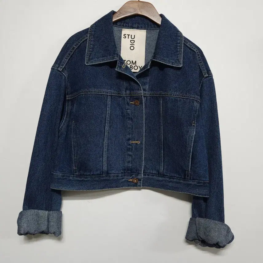 [BUNJANG] STUDIO TOMBOY Cropped Denim Jacket / 가을준비 스튜디오 톰보이 STUDIO TOMBOY 크롭 데님 자켓 청자켓