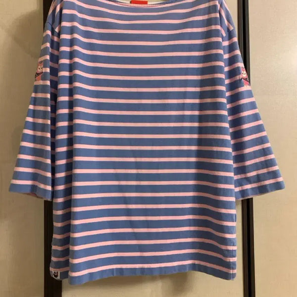 [BUNJANG] Lucky Chouette Striped T-Shirt / 럭키슈에뜨 티셔츠