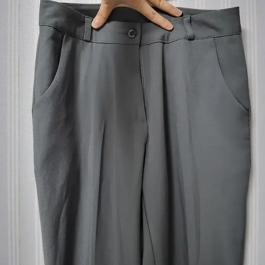 [BUNJANG] Women's Gray Slacks Pants (Size S) / 여성정장 회색 슬랙스 바지 (S)