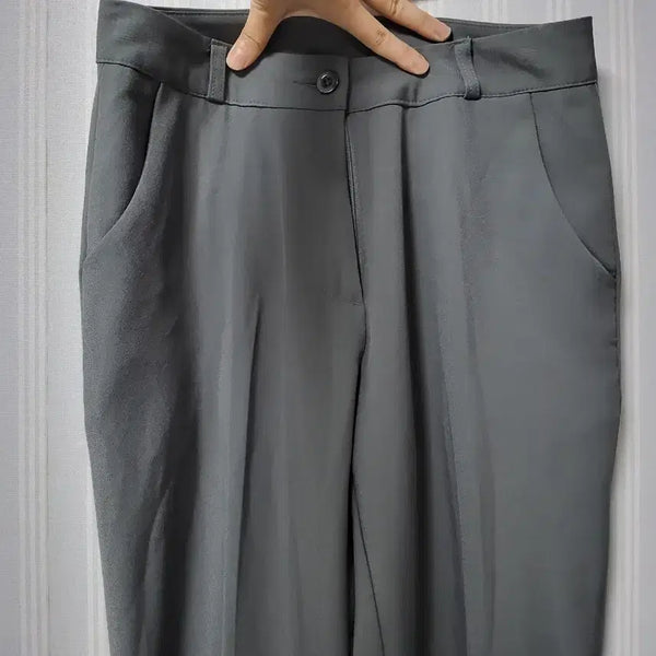 [BUNJANG] Women's Gray Slacks Pants (Size S) / 여성정장 회색 슬랙스 바지 (S)