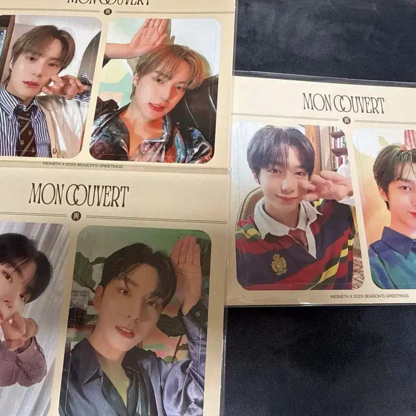 [BUNJANG] Monsta X 2023 Season's Greetings Jjakgu Sam POB Photocard Set / 몬스타엑스 2023 시그 짭구삼 특전 뜯포 SET