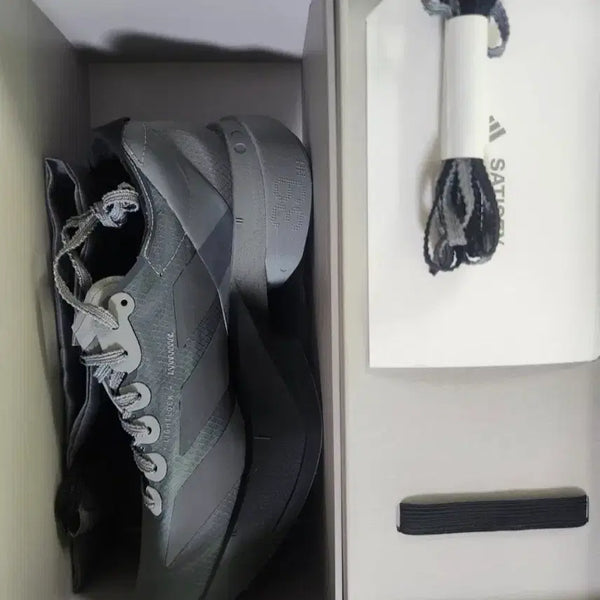 [BUNJANG] Adidas x SATISFY Adizero Adios Pro 4 Core Black Running Shoes (W 235) / 아디다스 x 새티스파이 러닝 아디제로 아디오스 프로4 코어블랙 W 235