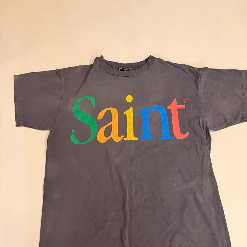 [BUNJANG] Saint Michael Colorful Short-Sleeve T-Shirt XL / 세인트미카엘  컬러플 반팔티 XL