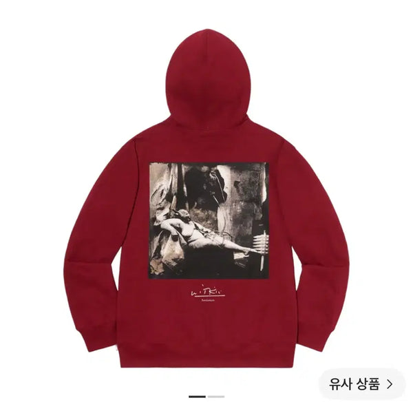 [BUNJANG] Supreme Joel-Peter Witkin Sanitarium Hooded Sweatshirt Cardinal / 슈프림 조엘 피터 위트킨 새니타리움 후드 스웨트셔츠 카디널