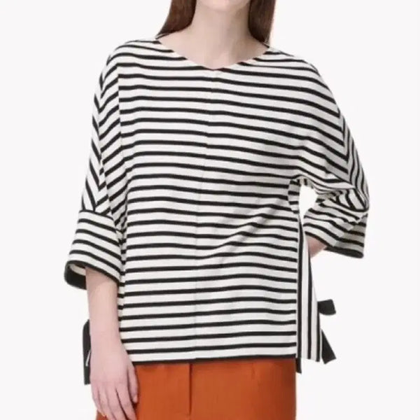 [BUNJANG] TIME Ribbons Stripe T-Shirt / 타임 리본 스트라이프 티셔츠