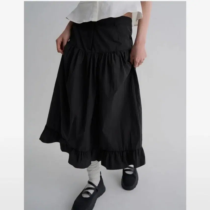 [BUNJANG] 8seconds CN Midi Skirt Black S / (새상품) 에잇세컨즈 CN 미디 스커트 블랙 S