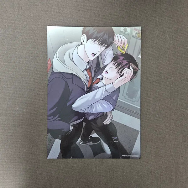 [BUNJANG] Wagle "Monday's Savior" MoFun Collaboration Cafe A4 Poster / 와글 작가전 월요일의 구원자 모펀 콜라보 카페 5만원 특전 A4 포스터