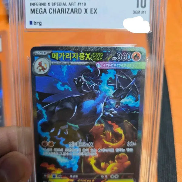 [BUNJANG] Mega Charizard EX SAR & Cynthia's Garchomp SAR Bundle Set / 메가 리자몽 SAR ,난천의 한카리아스 SAR BRG 10일괄