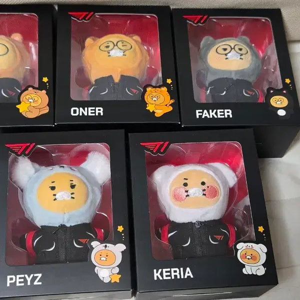 [BUNJANG] DOFPK T1 Chunsik Keyring Doll 5-Member Full Set (Sealed) / [미개봉 새상품] t1 춘식이 키링 인형 5인 풀세트 DOFPK