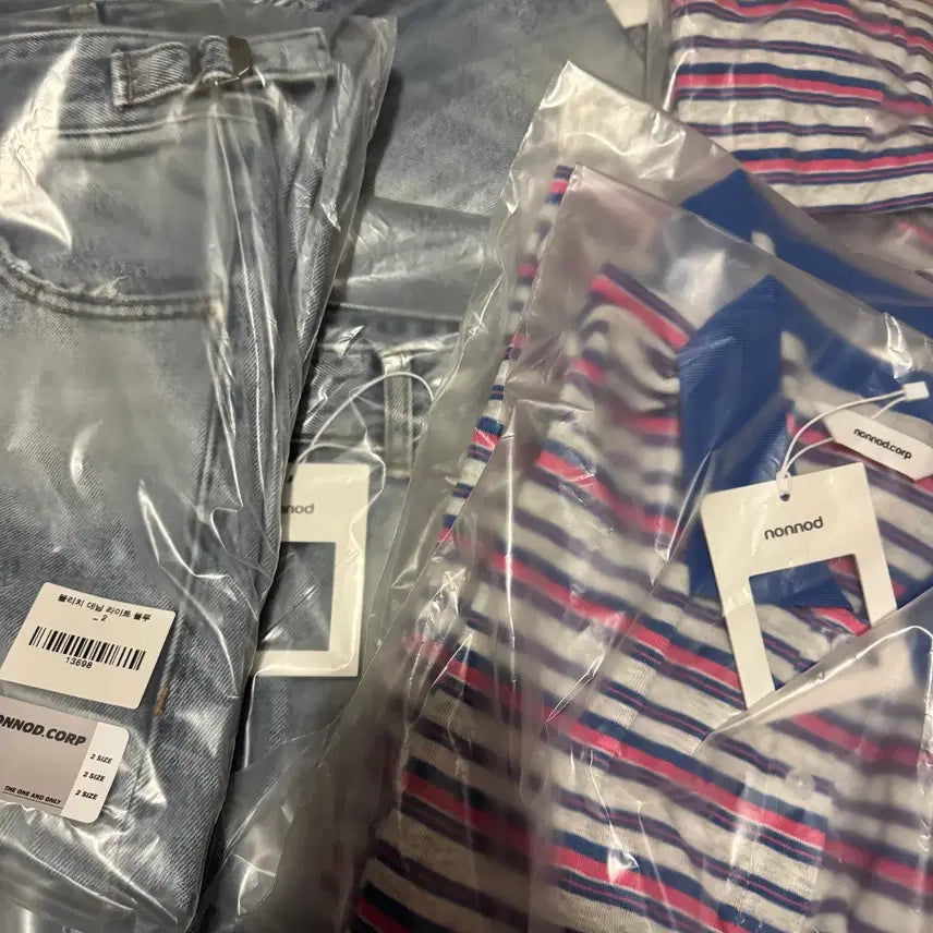 [BUNJANG] NOHOOD Bleach Denim Light Blue Pants / [2,3]논노드 블리치 데님 라이트 블루