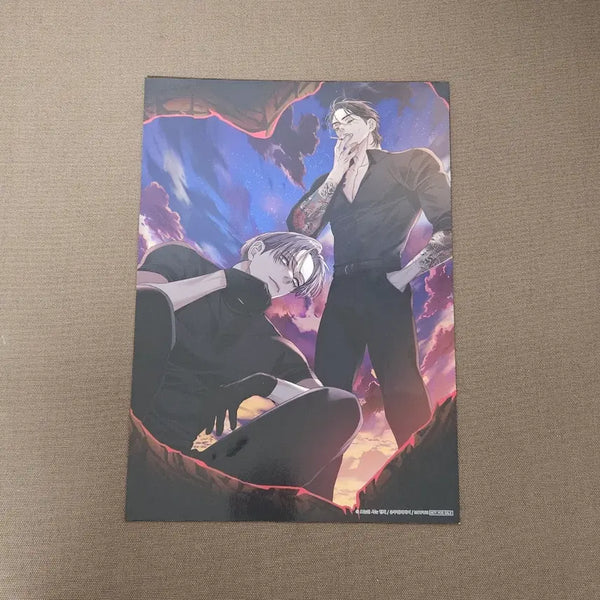 [BUNJANG] Today's Brothers Gaechaban Mofun Collaboration Cafe Special Edition A4 Poster BL / 오늘만 사는 형제 개차반 모펀 콜라보 카페 5만원 특전 A4 포스터 비엘