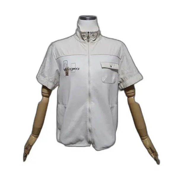 [BUNJANG] Munsingwear Women's Functional Zip-Up Short Sleeve Jacket M / 먼싱웨어 정품 여자 봄춘추여름용 여성 기능성 집업 반팔자켓M