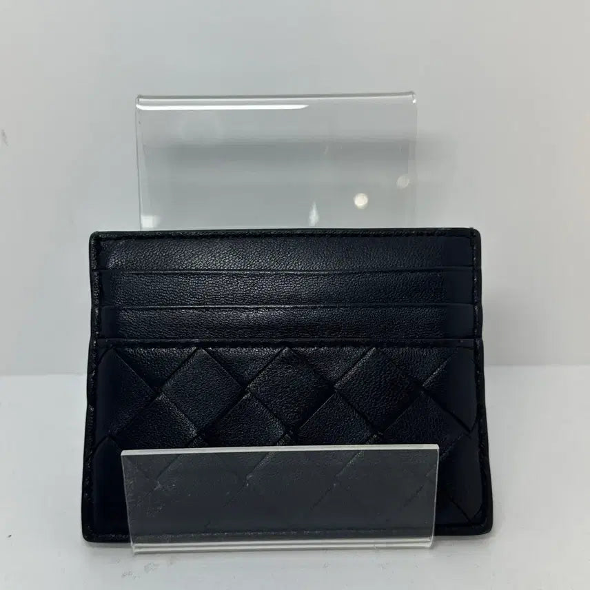 [BUNJANG] Bottega Veneta Leather Card Holder Black / [정품]보테가베네타 레더 카드지갑 블랙