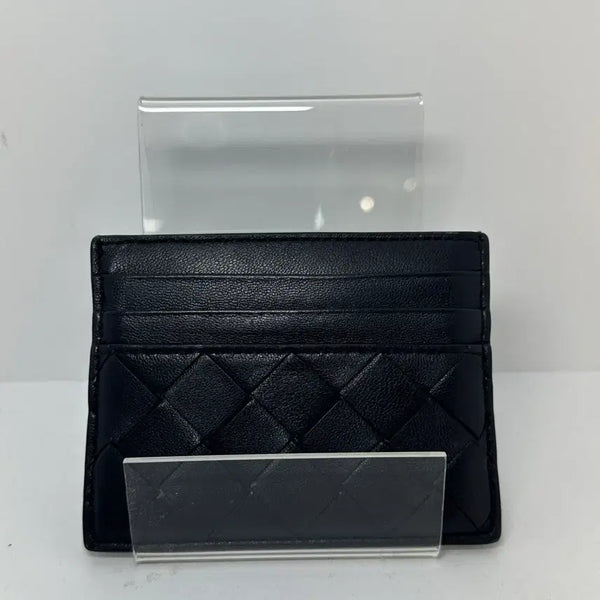 [BUNJANG] Bottega Veneta Leather Card Holder Black / [정품]보테가베네타 레더 카드지갑 블랙