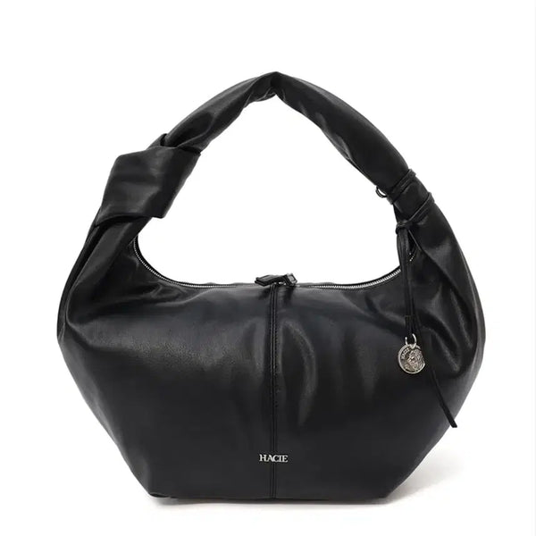 [BUNJANG] Hacie Twist Strap Leather Mini Bag Black / HACIE 가방  하시에 트위스트 스트랩 레더 미니백 가방 블랙