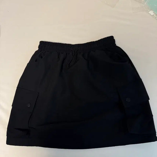[BUNJANG] Black Cargo Skirt / 블랙 카고 스커트