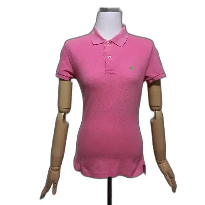 [BUNJANG] Ralph Lauren Authentic Women's Preppy Fit Short Sleeve Polo Shirt - Size S / 랄프로렌 정품 여자 여름용 여성 카라넥 피케반팔티셔츠S