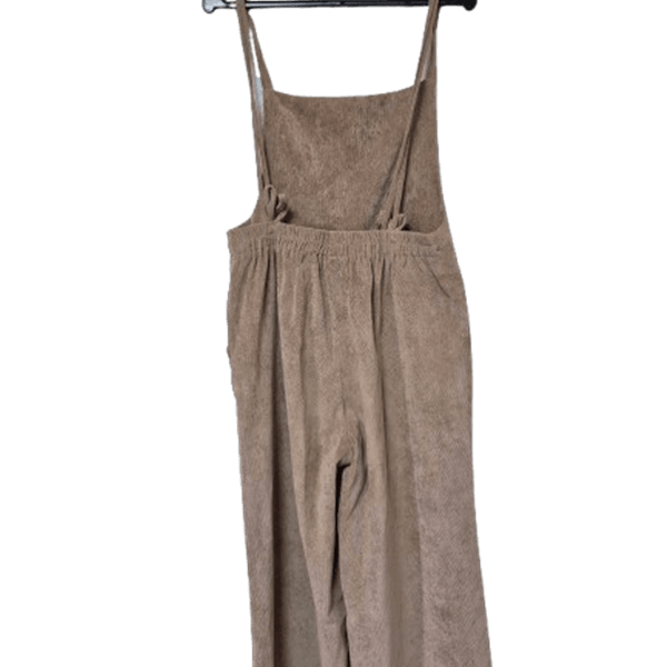 [BUNJANG] Pigment Corduroy Strap Sleeveless Wide Fit Banding Jumpsuit / 피그먼트 정품 코듀로이 끈나시 여자 여름 여성 와이드핏 밴딩점프수트 프리