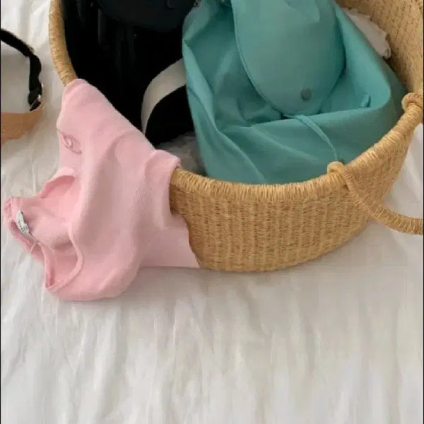 [BUNJANG] Bonggeut Light Wear Bag (Pistachio/Black) / 봉긋 라이트 웨어백(각각)미개봉