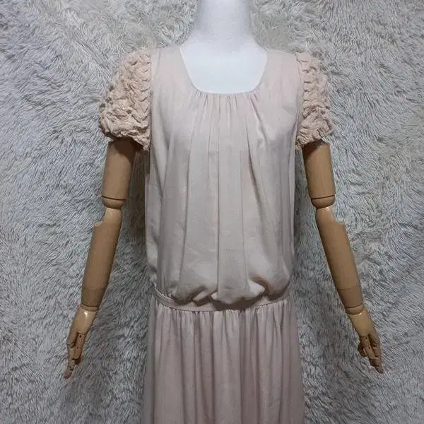 [BUNJANG] JILLSTUART 100% Silk Short-Sleeve Dress / 질스튜어트 정품 플라워밤 여자 여름 여성 실크100 반팔원피스88-96