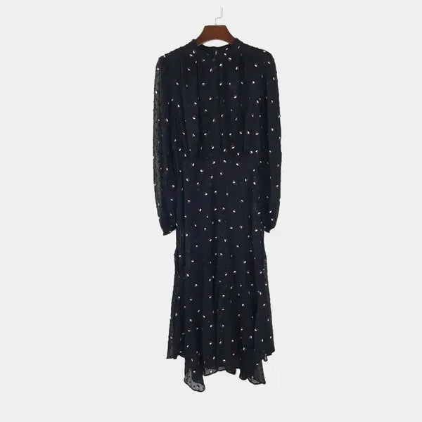 [BUNJANG] Sisley See-Through Embroidery Dress Size 55 / 시슬리 시스루 자수 원피스 55