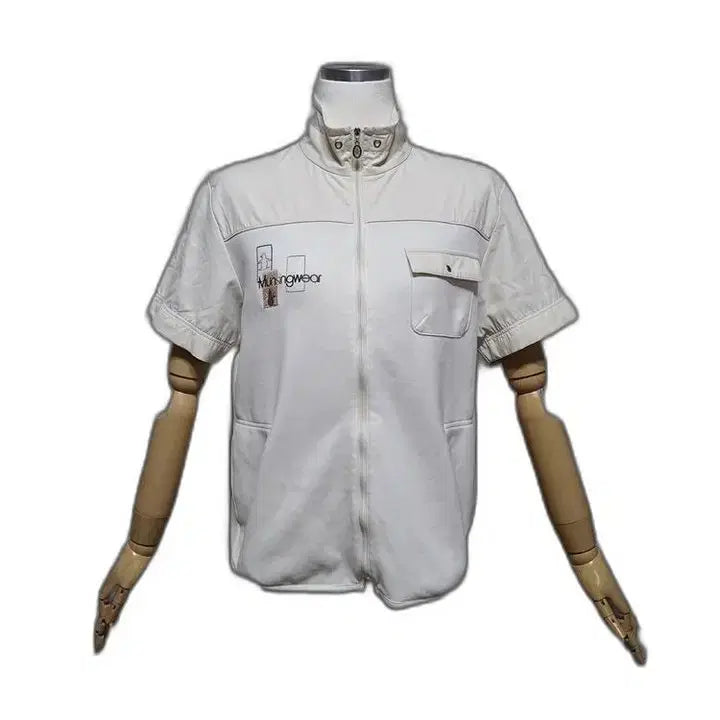 [BUNJANG] Munsingwear Women's Functional Full-Zip Short-Sleeve Jacket - Size M / 먼싱웨어 정품 여자 봄춘추여름용 여성 기능성 집업 반팔자켓M