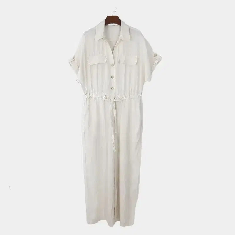 [BUNJANG] JePyeong Mui Linen Jumpsuit (Free Size) / 제평 무이 린넨 점프수트 F