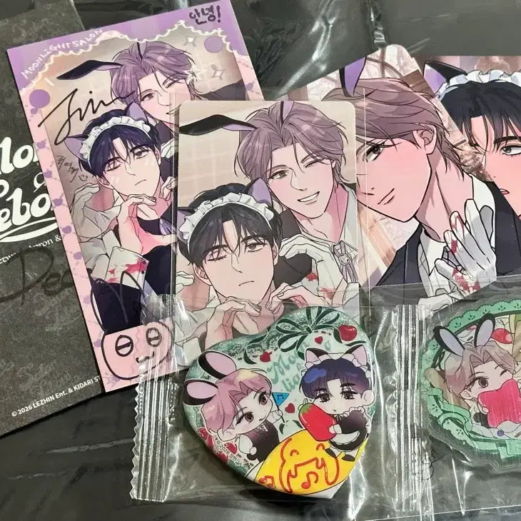 [BUNJANG] Leveom Salondebon Bamboo "Bam Eun Bu-deureo-ra" Special Edition Deco Pack Can Badge Magnet / 레봄 살롱드르봉 밤부 밤은부드러워라 특전 데코팩 캔뱃지 마그넷