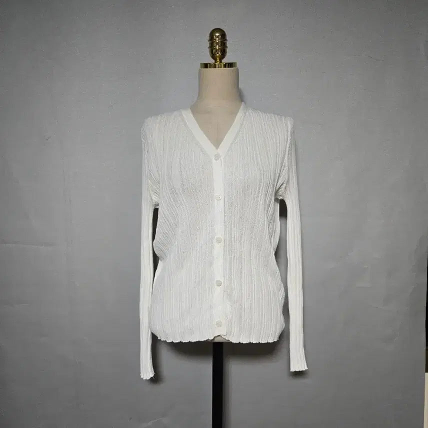 [BUNJANG] New Summer Cardigan White / 새상품 여름가디건 화이트