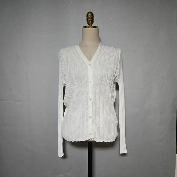 [BUNJANG] New Summer Cardigan White / 새상품 여름가디건 화이트
