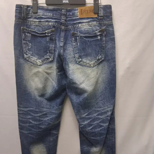 [BUNJANG] IRENE Vintage Washed Distressed Crop Jeans (Size 30) / IRENE 빈티지 워싱 데미지 크롭 청바지 32  30사이즈 개당