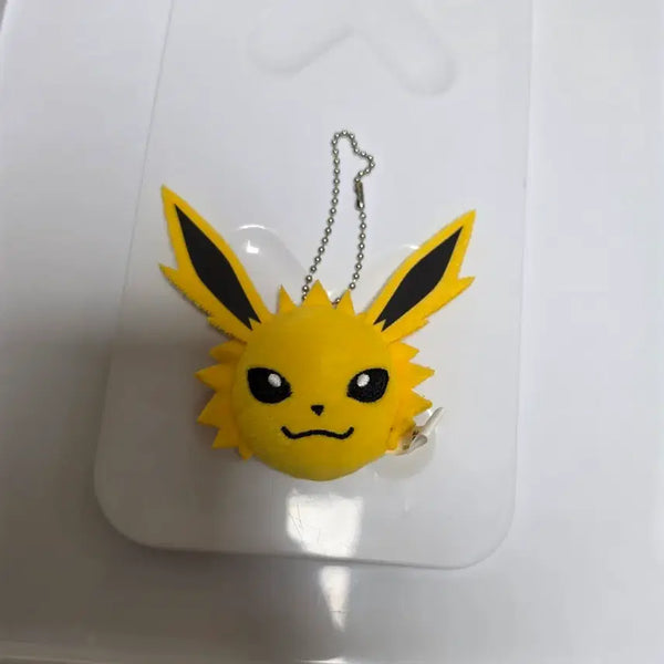 [BUNJANG] Pokemon Eeveelutions Jolteon Crane Game Plush Keychain / 포켓몬스터 이브이즈 쥬피썬더 크레인 가챠 인형 키링
