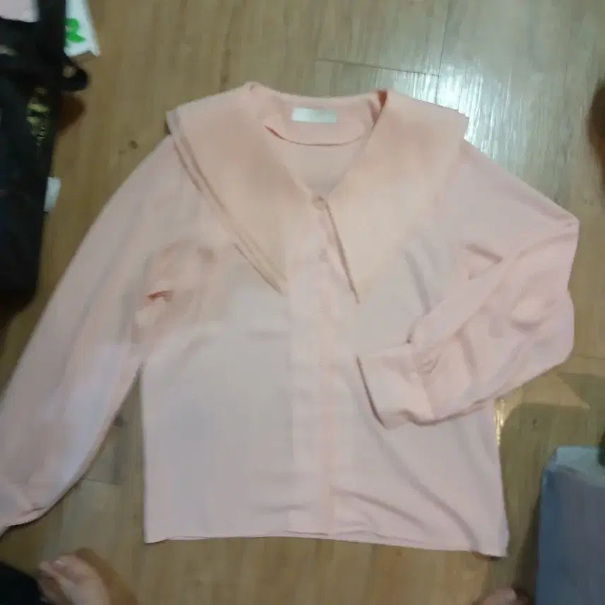[BUNJANG] Pink Loose Fit Blouse / 블라우스 핑크색/프리사이즈