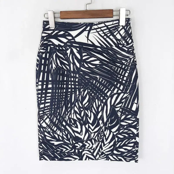 [BUNJANG] Club Monaco Printed Midi Skirt / 클럽모나코  프린팅 미디스커트 2XS