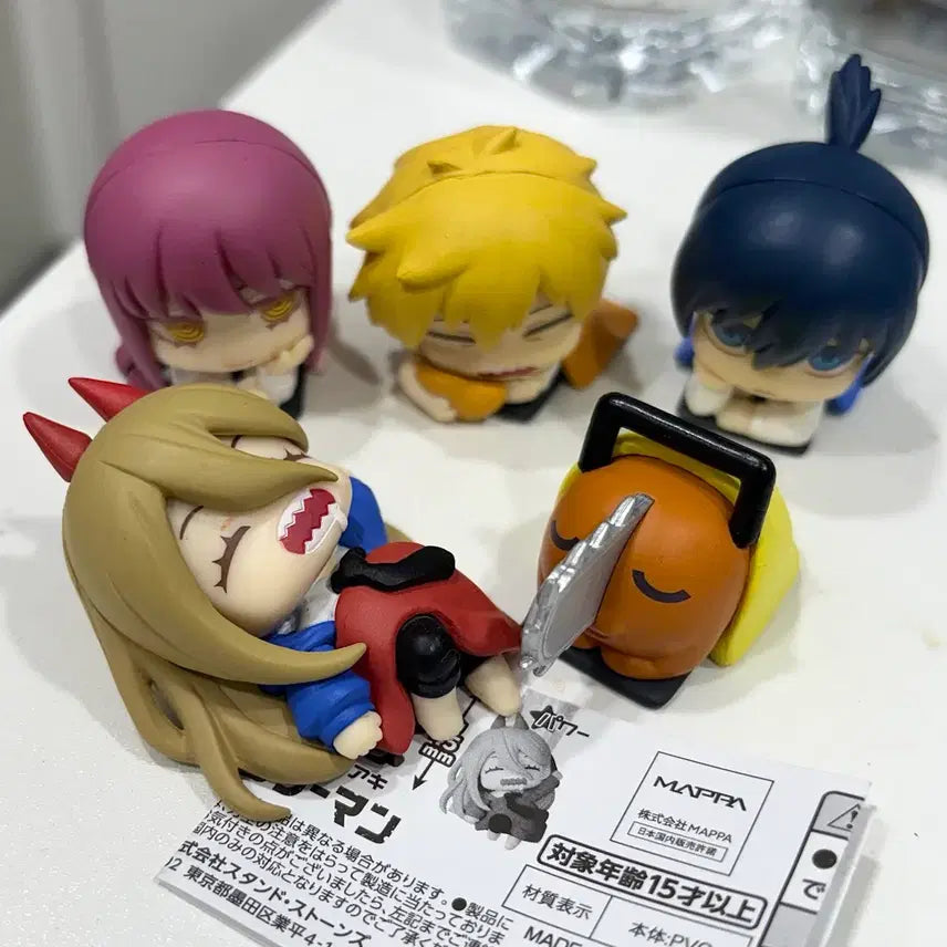 [BUNJANG] Chainsaw Man Onetam Gacha Sleeping Series Full Set / 체인소맨 잠자는 시리즈 오네무탄 가챠