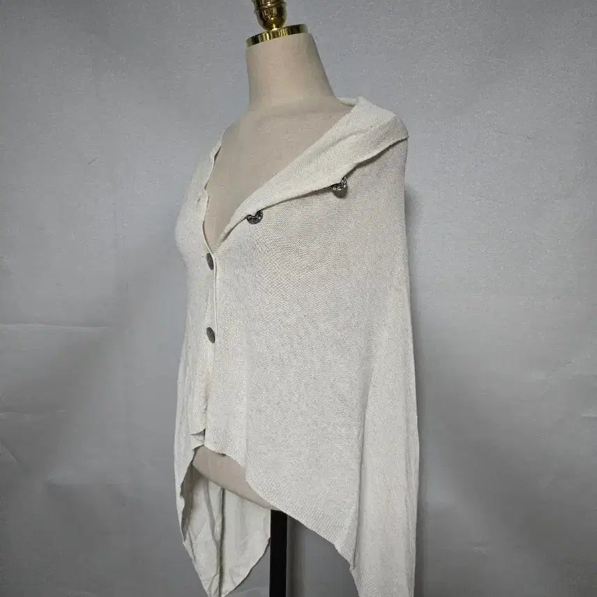 [BUNJANG] Poncho Hooded Cardigan / 판초 후드 가디건