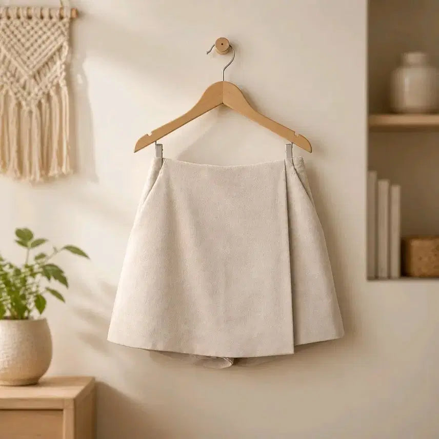 [BUNJANG] SIE Beige Wrap Style Culotte Pants / SIE 시에 랩 스타일 큐롯 팬츠 S 사이즈