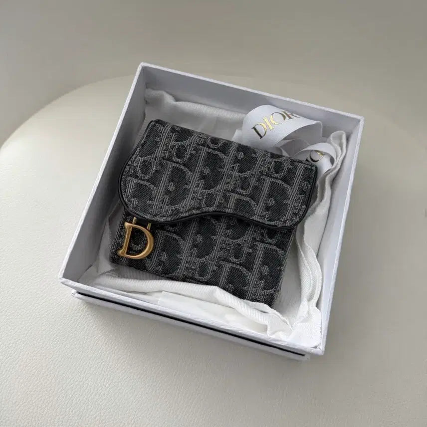 [BUNJANG] Dior Denim Oblique Bifold Wallet / 디올 데님 오블리크 반지갑