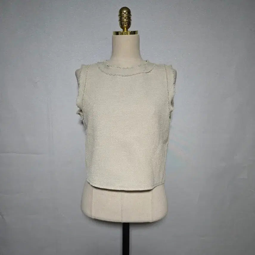 [BUNJANG] Fringed Vest Beige / 프린지 베스트 베이지