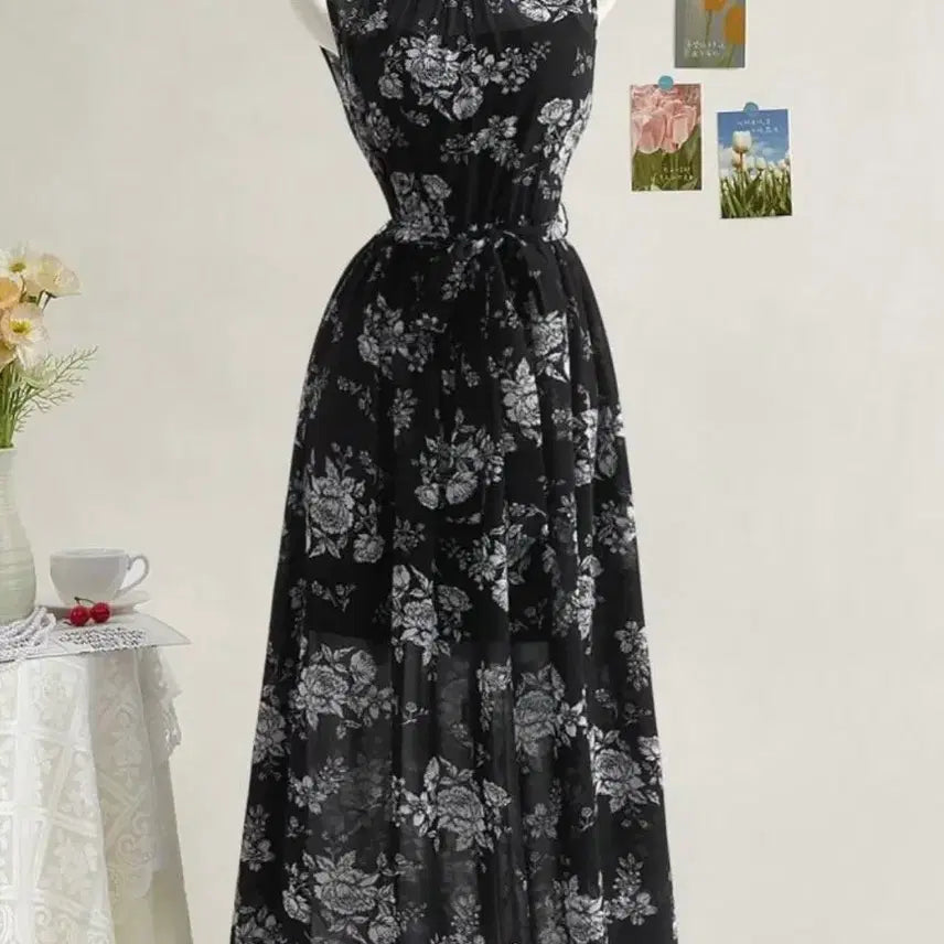[BUNJANG] Shein Floral Pattern Dress Set / shein mod 꽃무늬 패턴 원피스 스나이델에블린미셸마카롱그레일쉬인