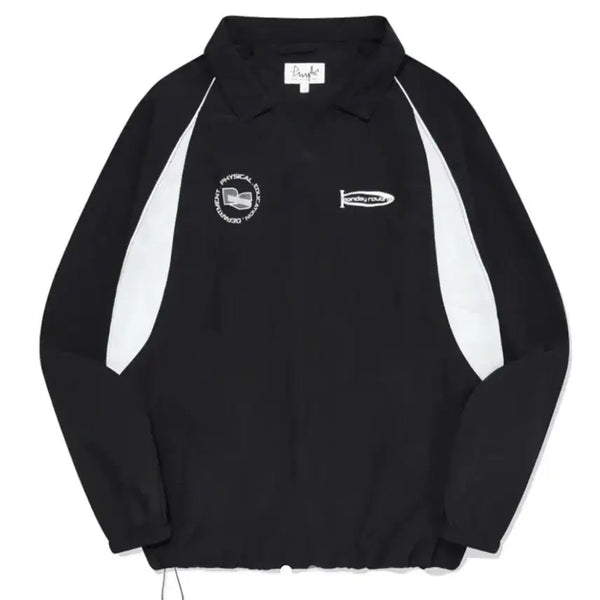 [BUNJANG] Physical Department Nylon Rugby Sweatshirt / 피지컬디파트먼트 나일론 럭비 맨투맨 에이블리 지그재그 무신사