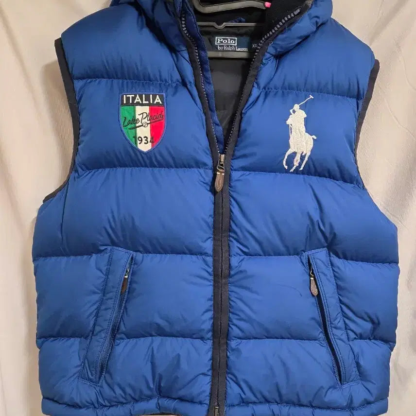 [BUNJANG] Polo Ralph Lauren Big Pony Hooded Down Vest XL / 폴로 랄프로렌 빅포니 후드 다운 베스트 XL