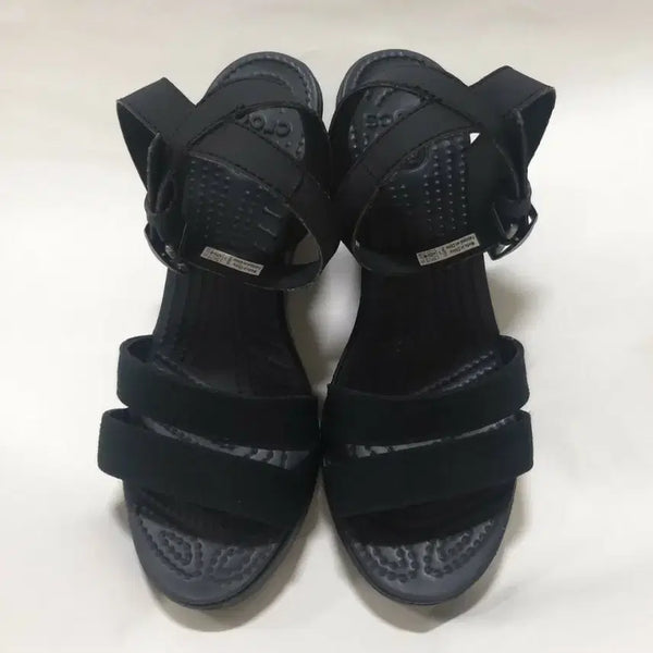 [BUNJANG] Crocs Ray-Wedge Wedge Heel Sandals W7 / 크록스 레이웨지 웨지힐 샌들 w7