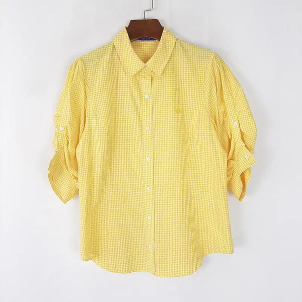 [BUNJANG] Kenneth Lady Check Shirt with Fur Sleeves / 케네스레이디 소매퍼품 체크셔츠 85