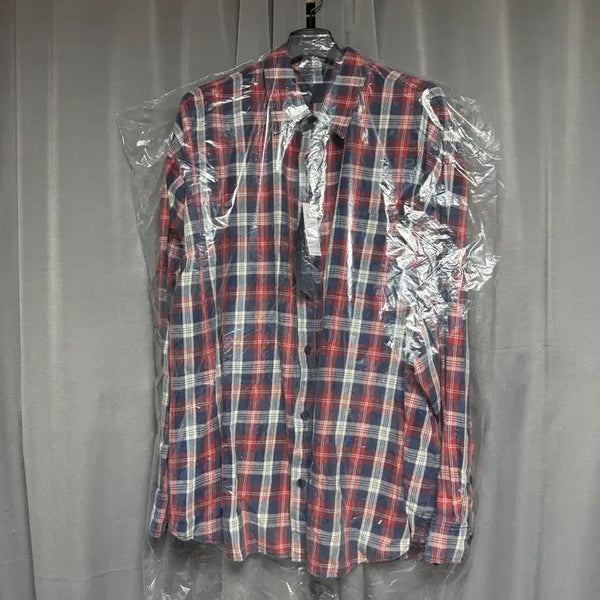 [BUNJANG] JUUN.J Island Washing Brick Red Check Max Fit Shirt Red / [48] 준지 아일랜드 워싱 브릭 레드 체크 맥스핏 셔츠 레드