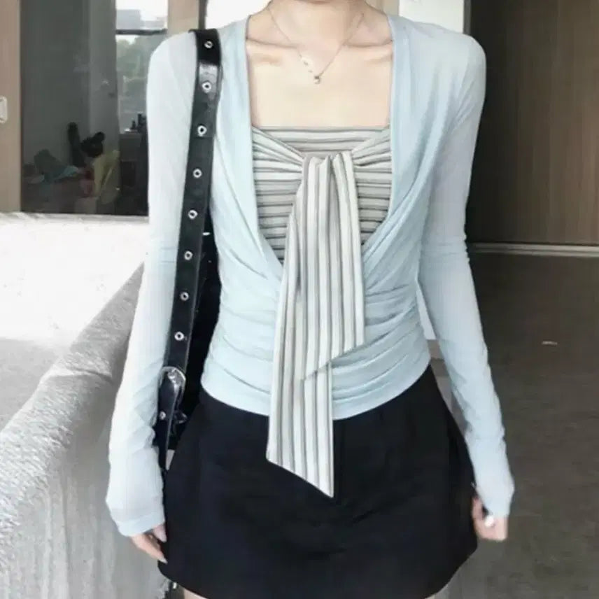 [BUNJANG] Two-Piece Long Sleeve Set / 긴팔상의 투세트