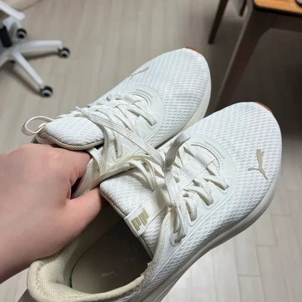 [BUNJANG] Puma Running Shoes White 250 / (거의 새거-1회착용) 퓨마 런닝화 화이트 250