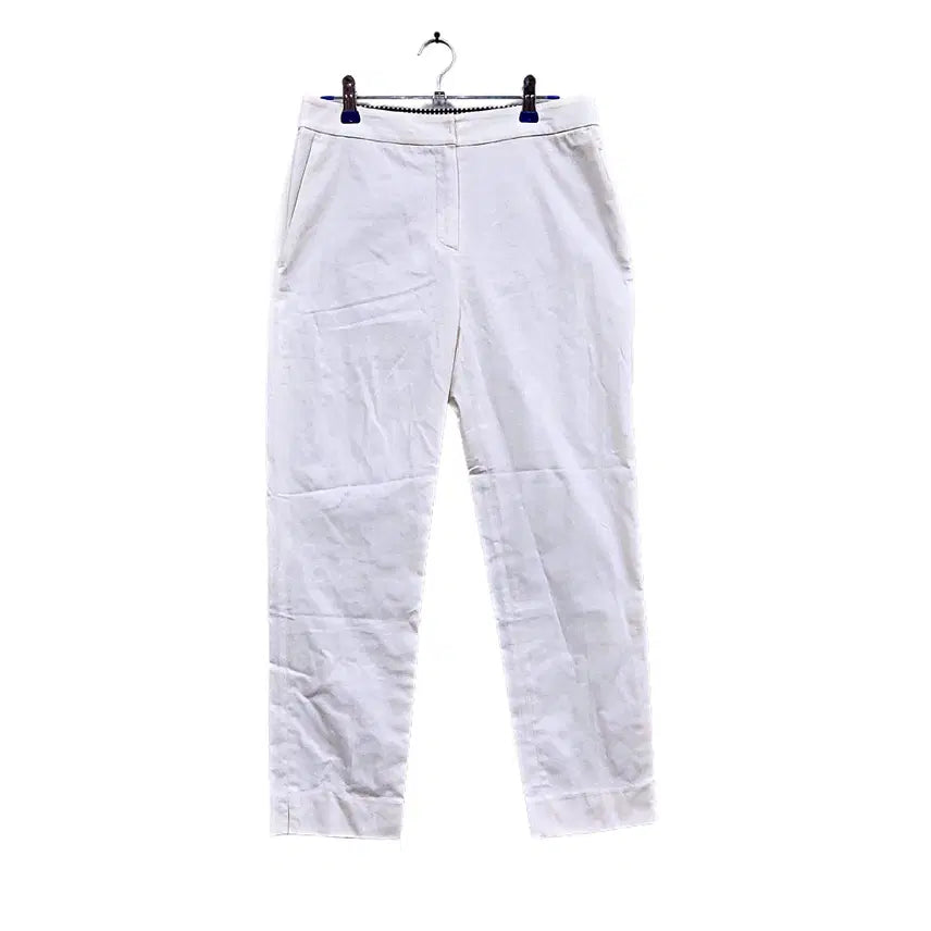[BUNJANG] Shatin Minimal Tapered Fit Slacks White / 샤틴 여성 미니멀 테이퍼드핏 슬랙스 26 화이트 최신상품 43445